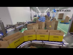 Całkowicie automatyczna linia produkcyjna kartonowania i paletyzowania