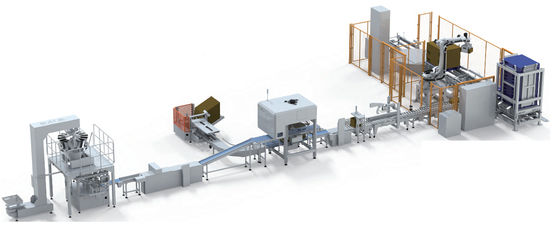 Automatyczna linia pakowania Automatyczna linia kartonowania i paletyzowania